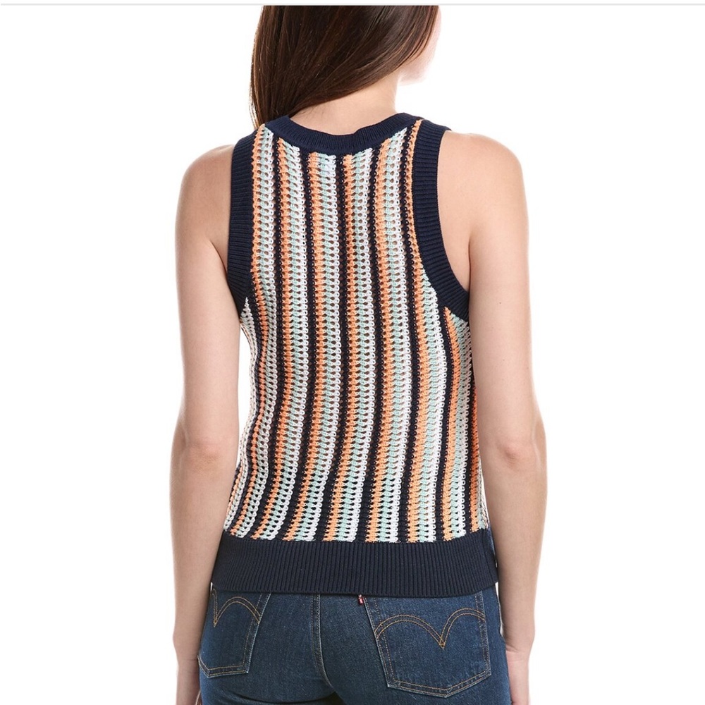 525 America Stripe Vertical Crochet Tank - Picture 2 of 3
